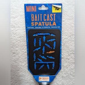 Baitcast Metal Spatula Fishing Theme Outdoor Use Heavy Duty Food Grade